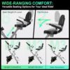 Foldable Exercise Bike Stationary Bikes for Home, 5 IN 1 Ind...
