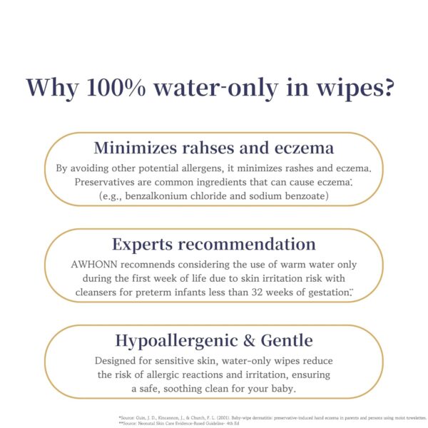 Mini Travel Wipes - 100% Water - Individually Wrapped - For ...