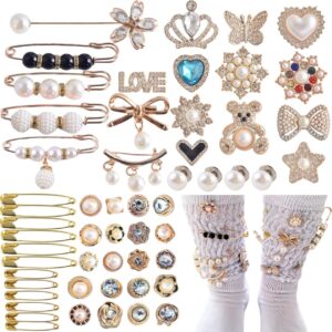 KJML DIY Charms for Socks 55pcs Sock Charms Pins Bling Sock ...