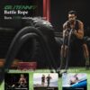 Battle Ropes Black Workout Rope 1 inch Battle Ropes for Home...