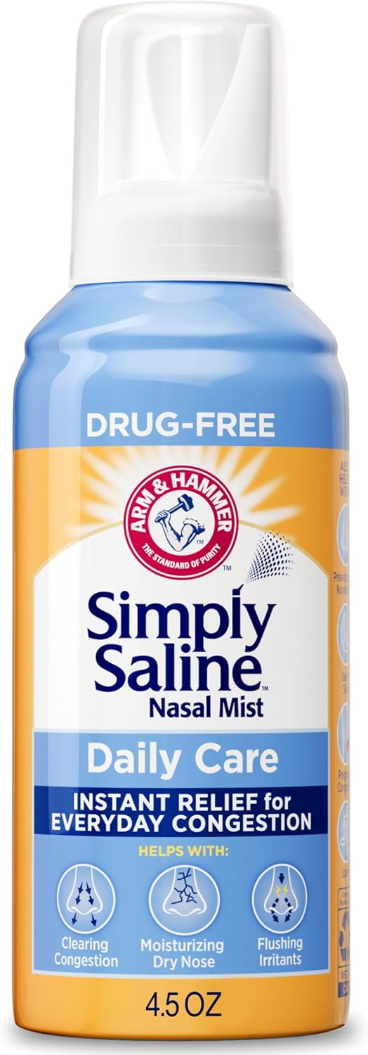 ARM & HAMMER Simply Saline Nasal Care Daily Mist 4.5oz – Ins...