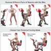 pooboo Folding Exercise Bike, Foldable Fitness Stationary Bi...