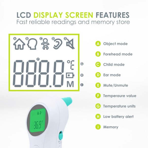 bblüv - Orä - Non-Contact Digital Infrared Thermometer, Ear ...