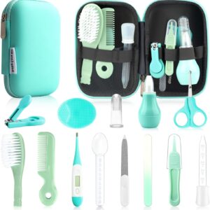 Baby Healthcare and Grooming Kit, 14 in 1 Baby Safety Set Ne...