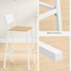 VASAGLE Bar Stool Set of 2, Bar Chairs for Kitchen, Dining R...