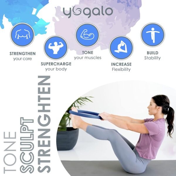 Pilates Ring and Ball Set with 3 Resistance Bands - Pilates ...