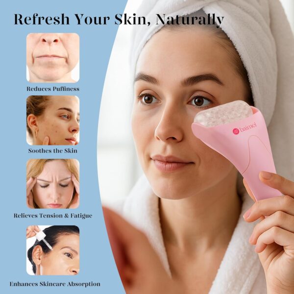 BAIMEI IcyMe Ice Roller for Face and Gua Sha Facial Tool Set...