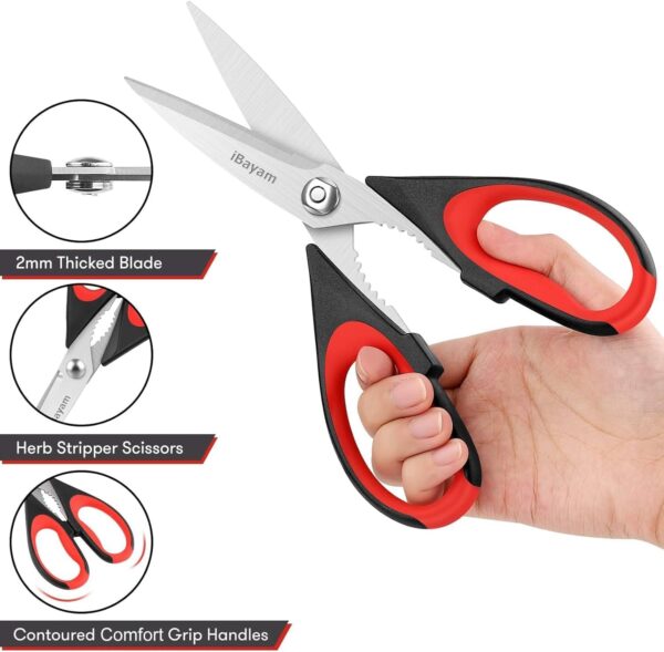 iBayam Kitchen Scissors All Purpose Heavy Duty, Kitchen Uten...