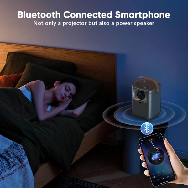 【Electric Focus & Auto Keystone】TMY Portable Projector with ...