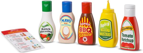 Melissa & Doug 5-Piece Favorite Condiments Play Food Set Pla...