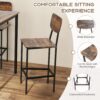 Giantex 5-Piece Dining Table Set W/Counter Height Table & 4 ...