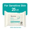 Aveeno Calm + Restore Unscented Makeup Remover Face Wipes, F...