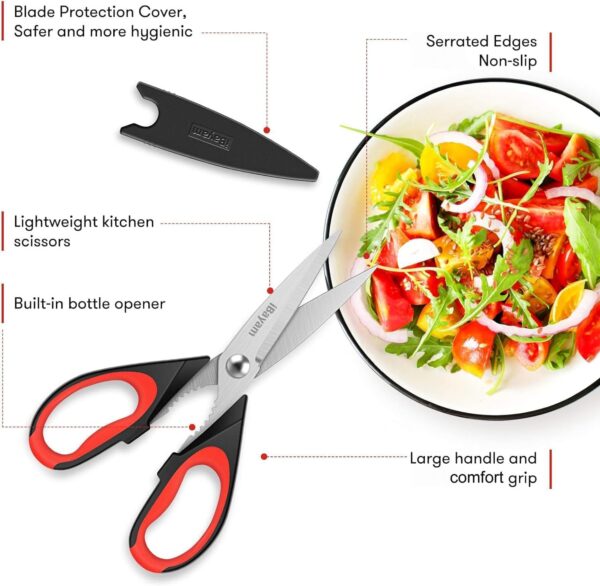 iBayam Kitchen Scissors All Purpose Heavy Duty, Kitchen Uten...