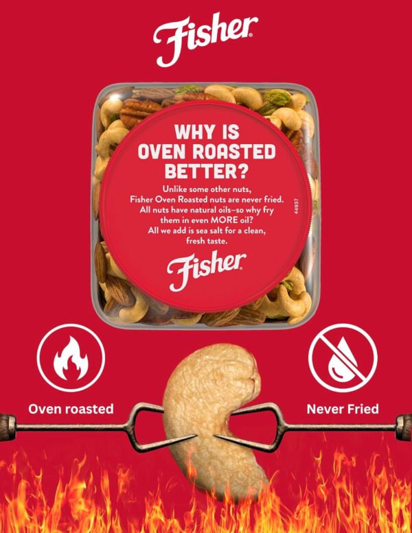 Fisher Oven Roasted Never Fried Mixed Nuts with Peanuts, 24 ...