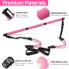 Pilates Bar Kit with Resistance Bands, Multifunctional Pilat...