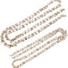 1 Yard Rhinestone Chain, AB Crystal Rhinestone Applique Bead...