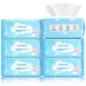 HAPPY BUM Dry Baby Wipes, Large Baby Wipes, Unscented Tissue...