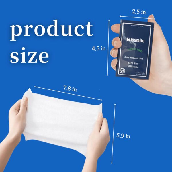 Mini Travel Wipes - 100% Water - Individually Wrapped - For ...