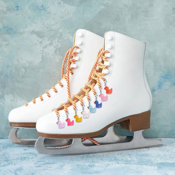 CHGCRAFT 16Pcs 8Colors Resin Duck Skate Charm Roller Skate S...