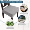 Waterproof Stretch Seat Covers,Dining Room Chair for 4 Set R...