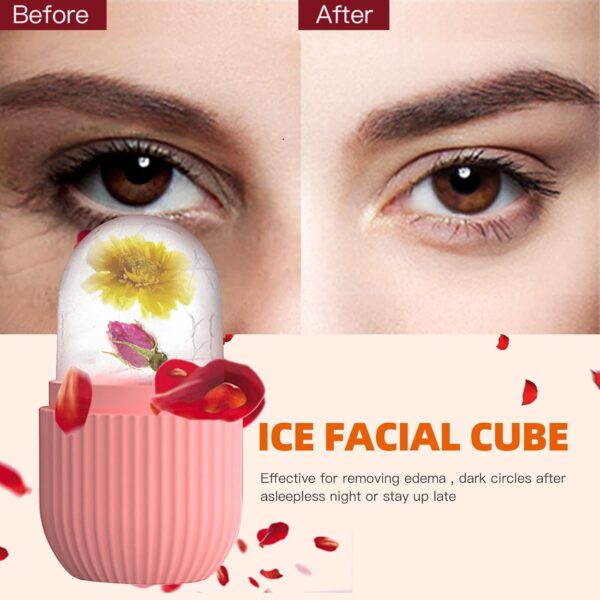 XHJRI Ice Cube Roller Massager for Face, Eyes and Neck Natur...