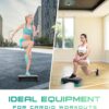 Yes4All 18.9" Aerobic Exercise Step Platform with 2 Risers, ...