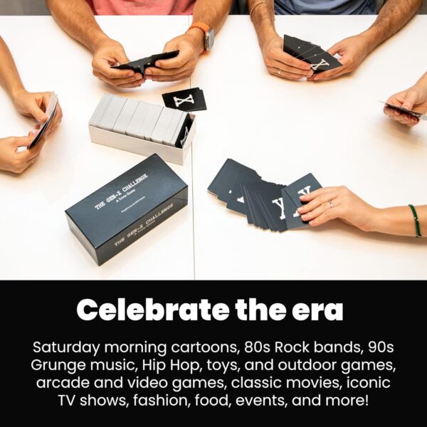 The Gen-X Challenge - 80s and 90s Trivia Card Game with 600 ...