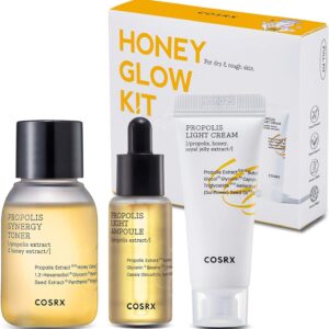 COSRX Honey Glow Kit, Korean Skin Care Set with Propolis Fac...