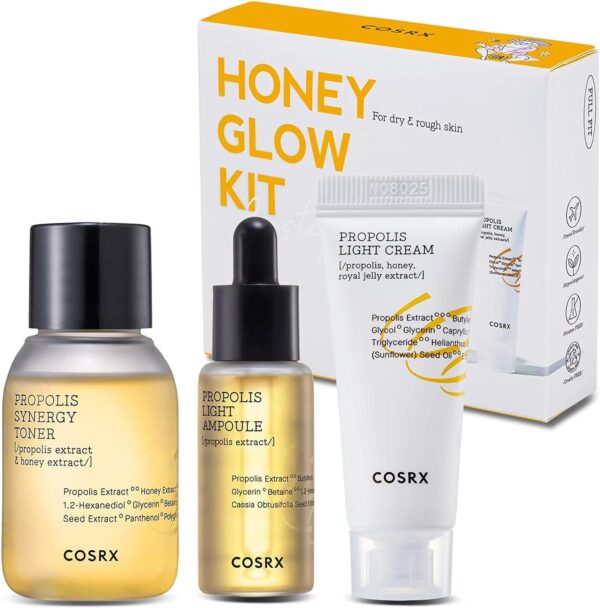 COSRX Honey Glow Kit, Korean Skin Care Set with Propolis Fac...