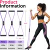 Figure 8 Fitness Resistance Bands with Handles - Exercise Tu...