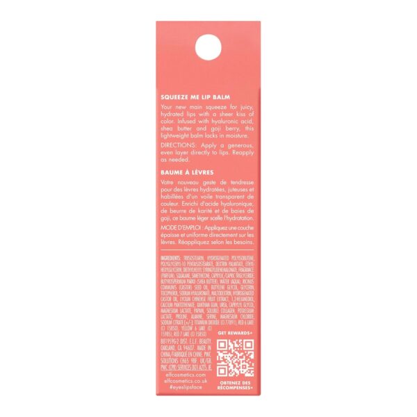 e.l.f. Squeeze Me Lip Balm, Moisturizing Lip Balm For A Shee...