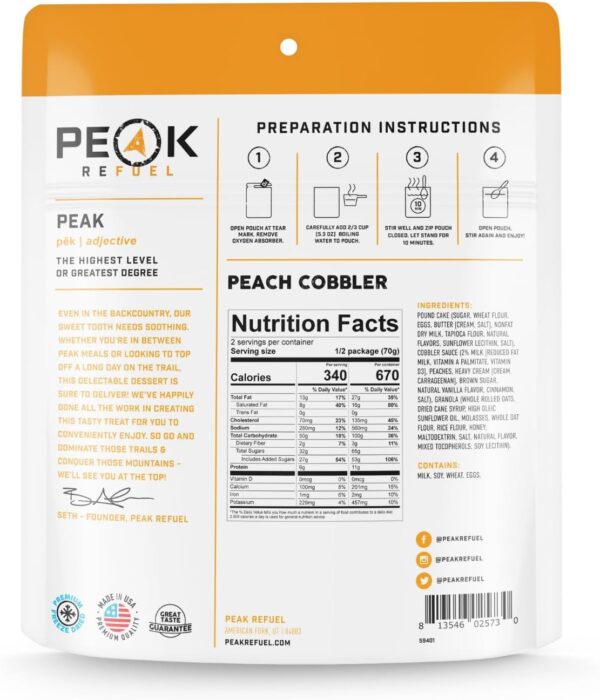 Peak Refuel Cobbler | Protein | Calories | 100% Real Ingredi...