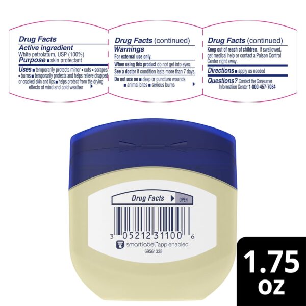 Vaseline Petroleum Jelly Travel-Size 2-Pack – Hypoallergenic...