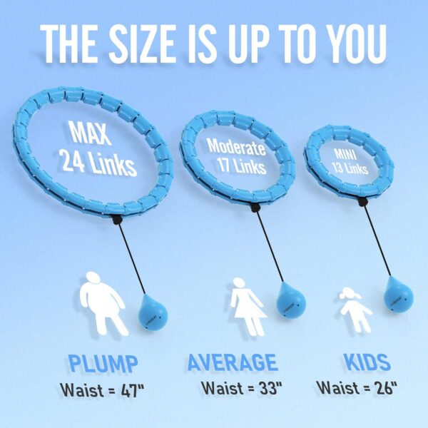JKSHMYT Weighted Hula Circle Hoops for Adults Weight Loss, I...