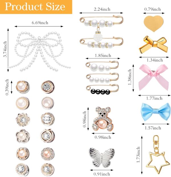 Zeyune 40 Pcs Charms for Socks Set Shoe Charms Socks Safety ...