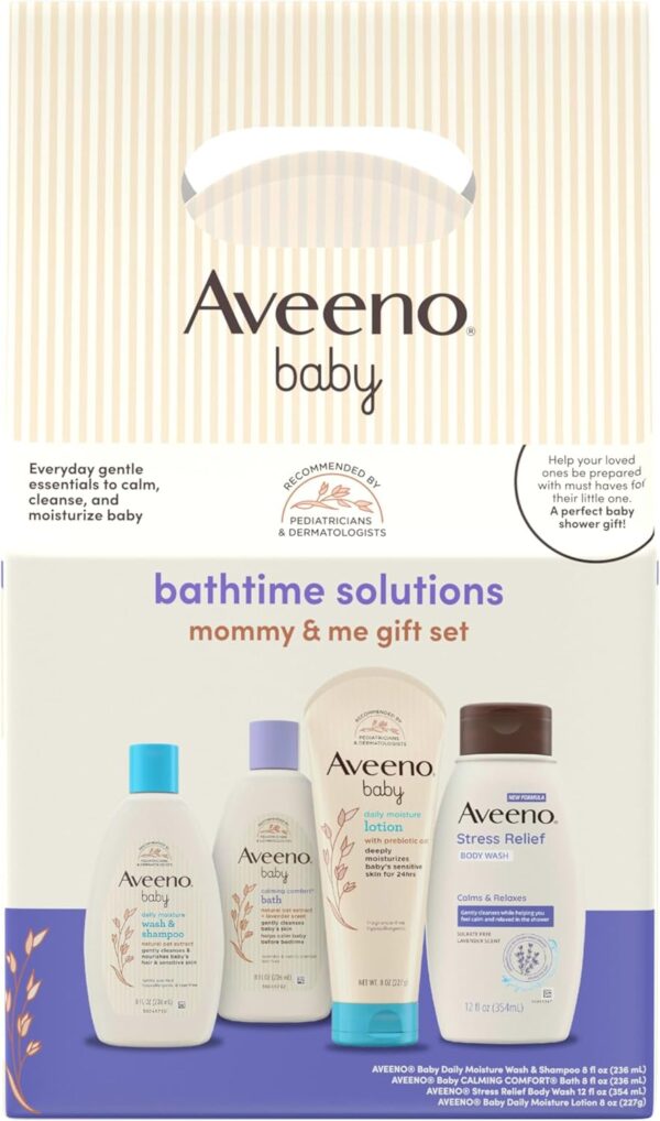 Aveeno Baby Bathtime Solutions Mommy & Me Gift Set, Baby Was...