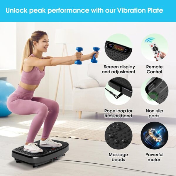 Vibration Plate Exercise Machine for Lymphatic Drainage,Soft...