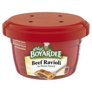 Chef Boyardee Beef Ravioli in Pasta Sauce, Microwave Food, 7...