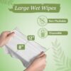 X Large Wet Wipes for Adults - 2 Packs of 56 [112 Count] Dis...