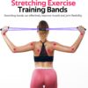 Figure 8 Fitness Resistance Bands with Handles - Exercise Tu...
