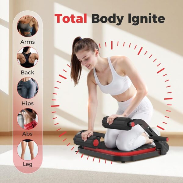 Ab Machine,Sit Up Machine & Core Exercise Equipment, Ab Work...