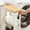 VASAGLE Slim Rolling Cart, 4-Tier Storage Cart, Narrow Cart ...
