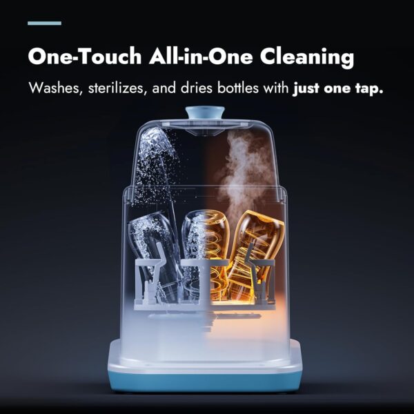 Papablic Bottle Washer Pro, Baby Bottle Washer & Sterilizer ...
