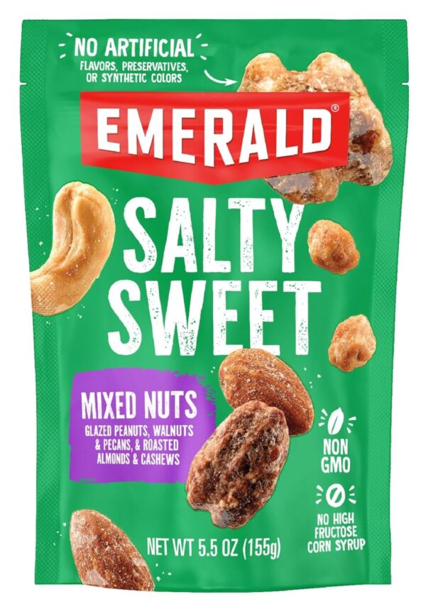 Emerald Nuts Salty Sweet Mixed Nuts (1-Pack), Features Kettl...