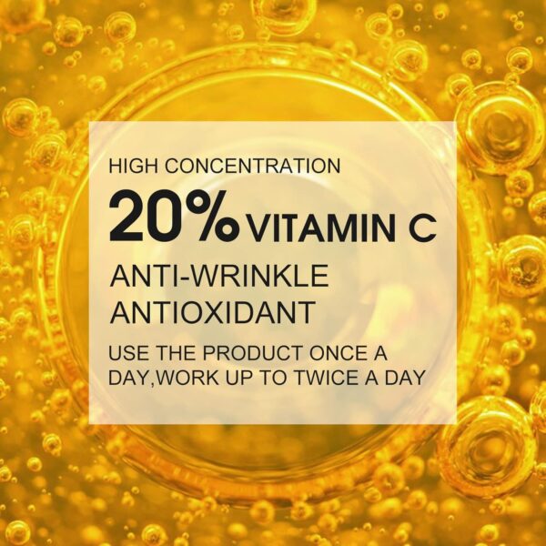 Premium 20% Vitamin C Serum For Face with Hyaluronic Acid, R...