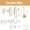 13 Pcs Pearls Lace Bow Shoe Charms Set, Shoe Jewelry for Sne...