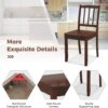 Giantex Farmhouse Dining Chairs Set of 2, Modern Kitchen Cha...