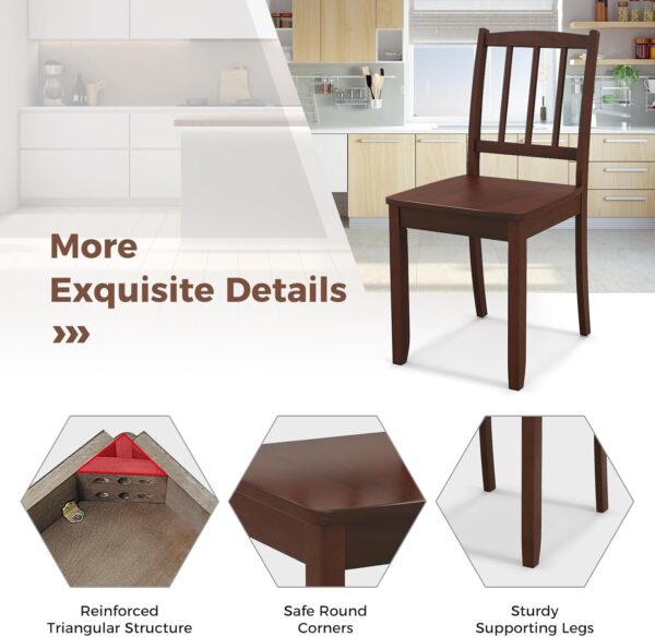Giantex Farmhouse Dining Chairs Set of 2, Modern Kitchen Cha...