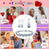LMXXVJ Women Jewelry Set Platinum Plated Necklace Open Ring ...