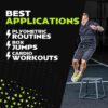 Rage Fitness Steel Plyo Box 12-18-24 Inch High Anti-Slip Pre...